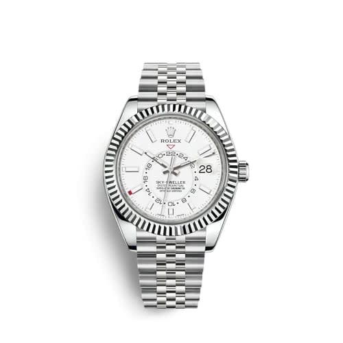 Rolex Sky-Dweller Stainless Steel / White Gold / White / Jubilee