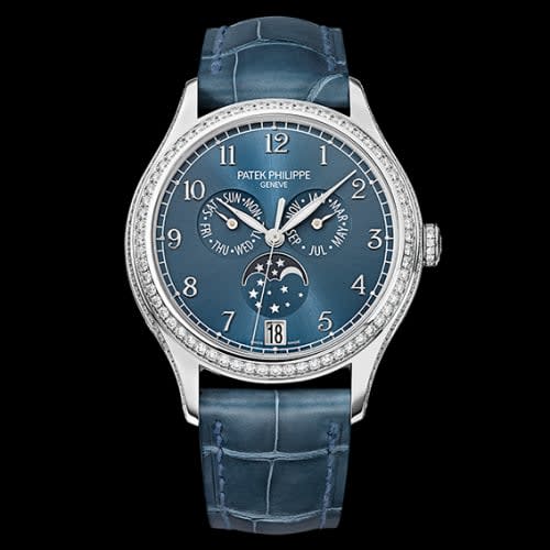 Patek Philippe Annual Calendar 4947 White Gold / Blue