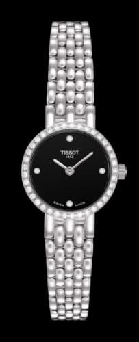 Tissot Caliente Quartz 19.5 White Gold / Diamond / Black / Bracelet