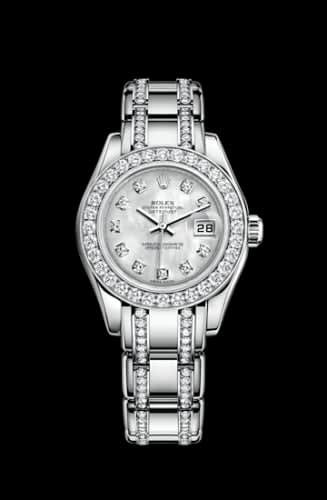 Rolex Datejust Pearlmaster 29 White Gold Diamond / MOP Diamond