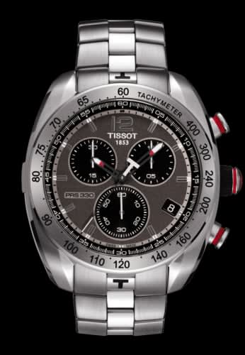 Tissot PRS 330 Quartz Chronograph 44 Stainless Steel / Grey / Bracelet