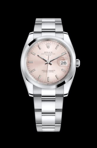 Rolex Oyster Perpetual Date 34 Stainless Steel Domed / Oyster / Pink