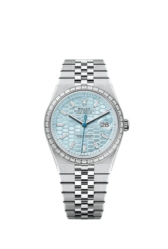 Rolex Land-Dweller 40 Platinum - Baguette / Ice Blue / Flat Jubilee