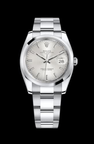 Rolex Oyster Perpetual Date 34 Stainless Steel Domed / Oyster / Silver