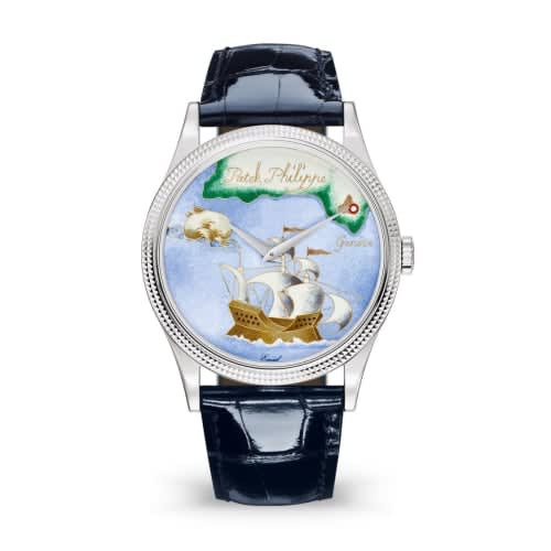 Patek Philippe Calatrava 5177G Italian Scenes / Chart of the Caribbean