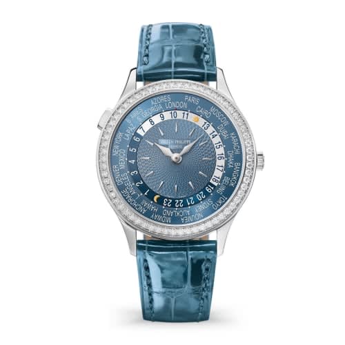 Patek Philippe World Time 7130 White Gold / Blue - Beijing
