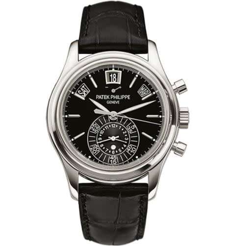Patek Philippe Annual Calendar Chronograph 5960 Platinum / Black
