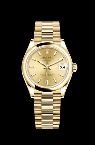 Rolex Datejust 31 Yellow Gold / Domed / Champagne / President