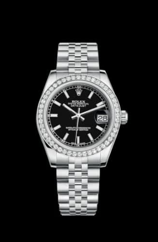 Rolex Datejust 31 Stainless Steel Diamond / Jubilee / Black