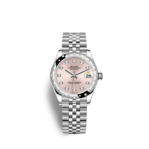 Rolex Datejust 31 Stainless Steel Domed Diamond / Jubilee / Pink - Diamond