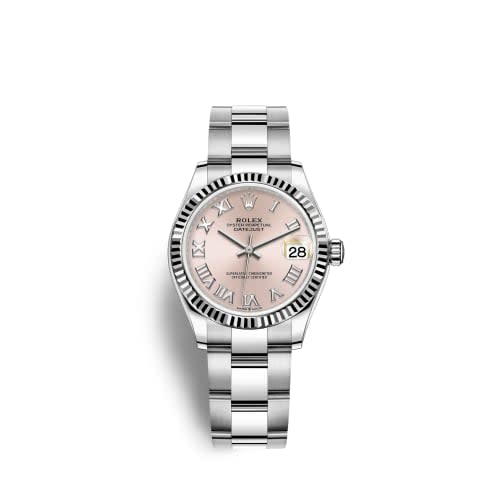 Rolex Datejust 31 Stainless Steel Fluted / Oyster / Pink - Roman