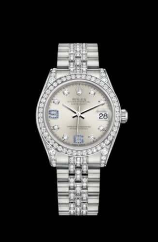Rolex Datejust 31 White Gold Diamond / Jubilee Diamond / Silver Diamond