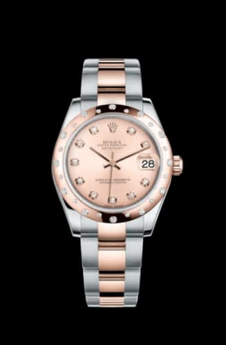 Rolex Datejust 31 Rolesor Everose Domed Diamond / Oyster / Pink Diamond