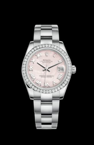 Rolex Datejust 31 Stainless Steel Diamond / Oyster / Pink MOP - Roman