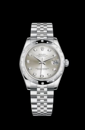 Rolex Datejust 31 Stainless Steel Domed Diamond / Jubilee / Silver - Diamond