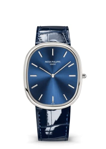 Patek Philippe Golden Ellipse 5738 Platinum / Blue