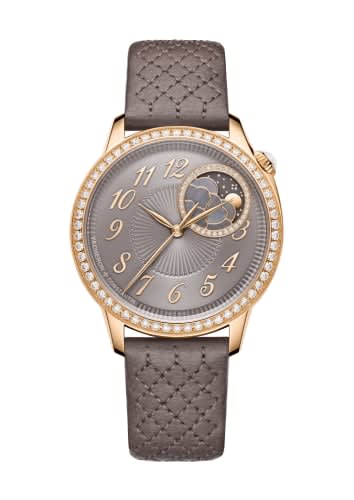 Vacheron Constantin Égérie Moonphase 37 Pink Gold - Diamond / Taupe