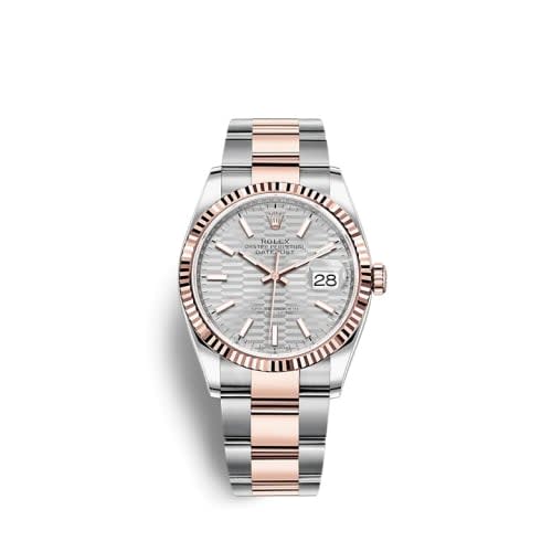 Rolex Datejust 36 Stainless Steel / Everose / Fluted / Silver - Fluted / Oyster