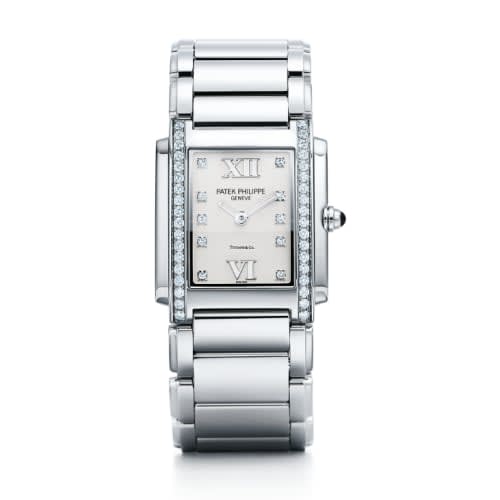 Patek Philippe Twenty~4 4910 Tiffany Stainless Steel / White