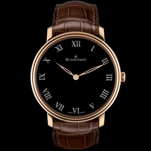 Blancpain Villeret Manuelle Piece Unique Grande Décoration / Black Enamel