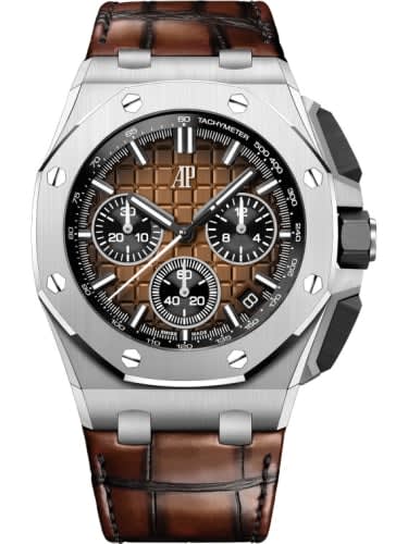 Audemars Piguet Royal Oak Offshore 43 Stainless Steel / Brown