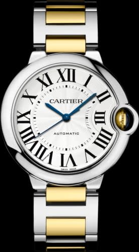 Cartier Ballon Blue de Cartier 36 Automatic Stainless Steel / Yellow Gold / Silver / Bracelet