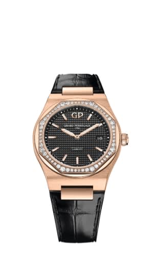 Girard-Perregaux Laureato 34 Quartz Pink Gold / Diamond / Black / Alligator