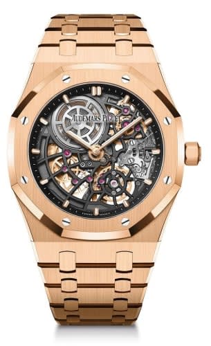 Audemars Piguet Royal Oak Extra-Thin Openworked Pink Gold / 50th Anniversary
