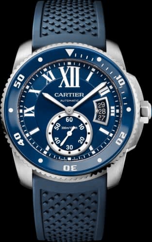 Cartier Calibre de Cartier Diver Stainless Steel / Blue / Rubber