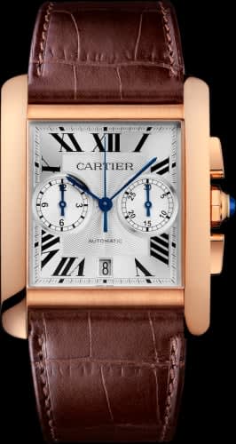 Cartier Tank MC 34.3 Chronograph Pink Gold / Silver