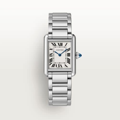 Cartier Tank Must Small Quartz Stainless Steel / Silver / Bracelet