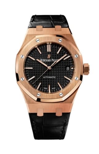 Audemars Piguet Royal Oak 15450 Selfwinding Pink Gold / Black / Strap