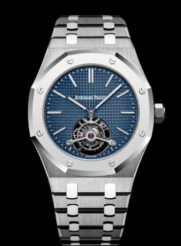 Audemars Piguet Royal Oak Ultra Thin Tourbillon Titanium / Platinum / Blue