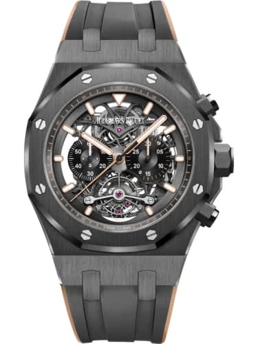 Audemars Piguet Royal Oak Tourbillon Chronograph Openworked Ceramic / Pink Gold
