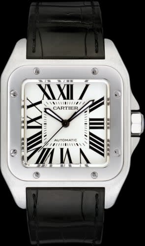 Cartier Santos 100 41.3 Stainless Steel / Silver