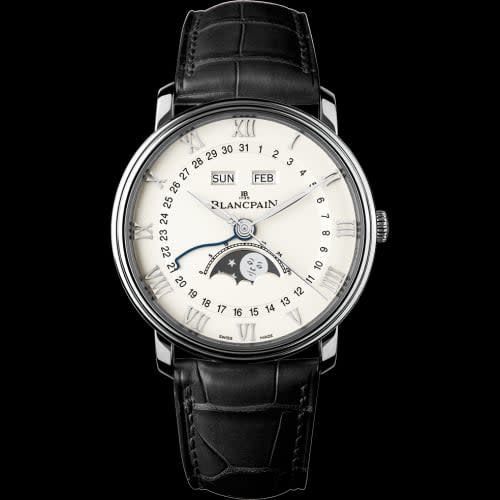 Blancpain Villeret Quantième Complet 40mm Stainless Steel / White