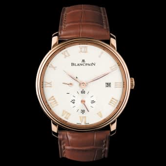 Blancpain Villeret Ultraplate Power Reserve Date Red Gold / Opaline