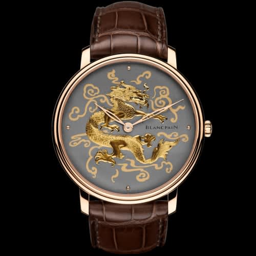 Blancpain Villeret Manuelle Piece Unique Damasquinée Dragon