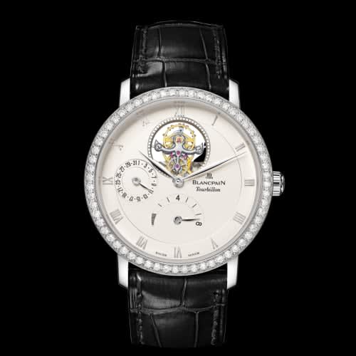 Blancpain Villeret Tourbillon 8 Jours White Gold / Opaline / Diamond