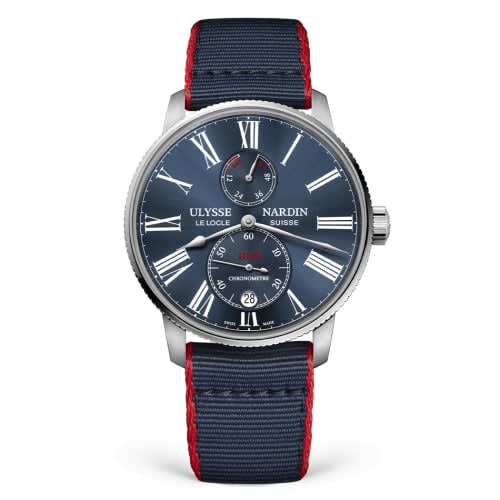 Ulysse Nardin Marine Torpilleur Stainless Steel / Blue / Fabric