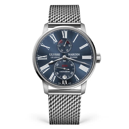 Ulysse Nardin Marine Torpilleur Stainless Steel / Blue / Mesh