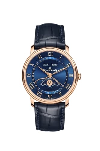 Blancpain Villeret Quantième Complet 40mm Red Gold / Blue