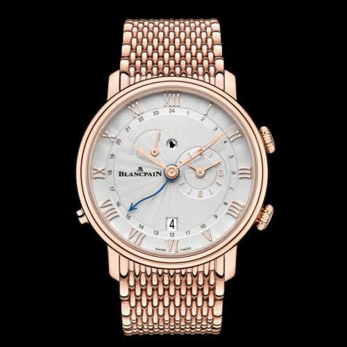 Blancpain Villeret Réveil GMT Red Gold / Opalin / Bracelet