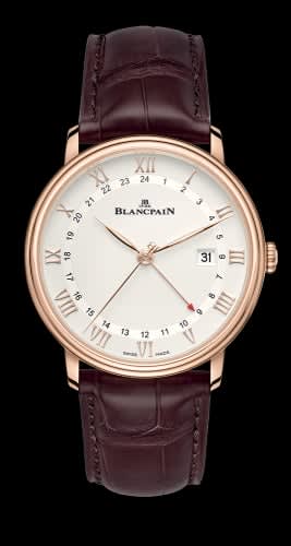 Blancpain Villeret GMT Date Red Gold / Silver