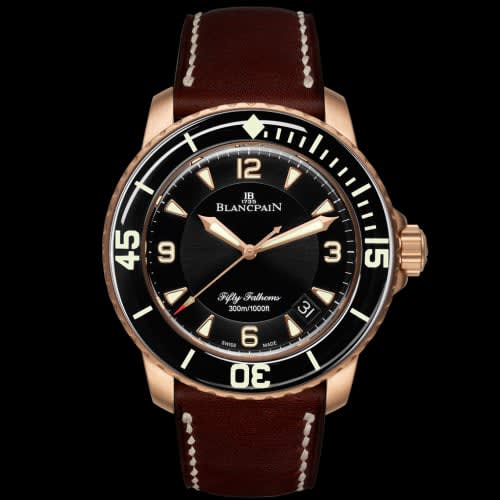 Blancpain Fifty Fathoms Automatique Red Gold / Black / Brown Barennia