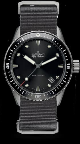 Blancpain Fifty Fathoms Bathyscaphe Titanium / Black / Grey Nato