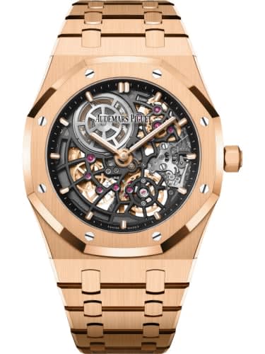 Audemars Piguet Royal Oak Extra-Thin Openworked Pink Gold