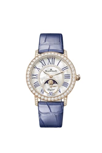 Blancpain Ladybird Colors Phases de Lune Red Gold - Diamond / MOP
