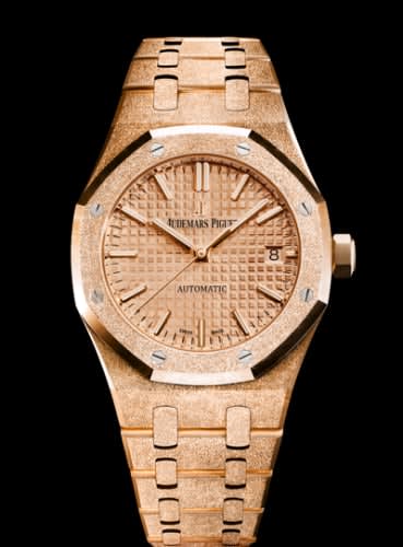 Audemars Piguet Royal Oak 15454 Selfwinding Frosted Pink Gold / Pink