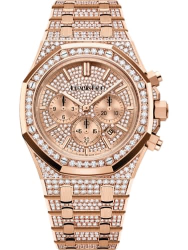 Audemars Piguet Royal Oak Chronograph 41 Pink Gold / Diamond